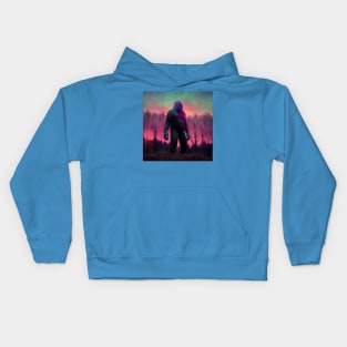 Dope Sasquatch in Nature Kids Hoodie